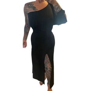 Witchy One Shoulder Ruched Dress, size XL